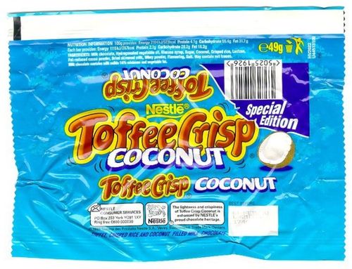 Image result for toffee crisp coconut